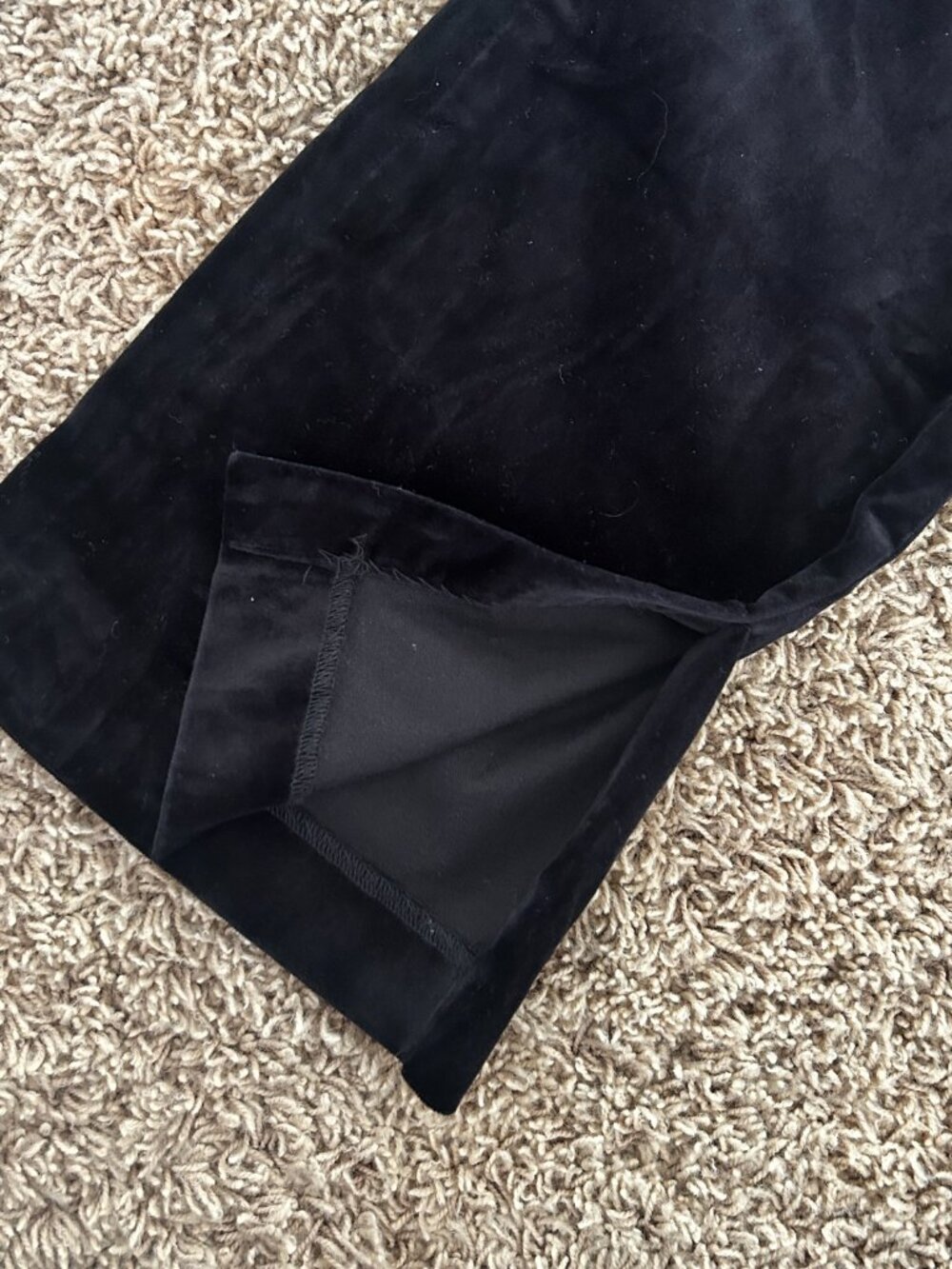 FRAME Noir Black Velveteen Crop Mini Boot Pants Size 10 - Picture 9 of 10